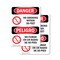 Signmission 3.5 in Width, Vinyl Decal, Rectangle, Bilingual OS-2PACK-DS-D-35-VS-1481 - alternate 1